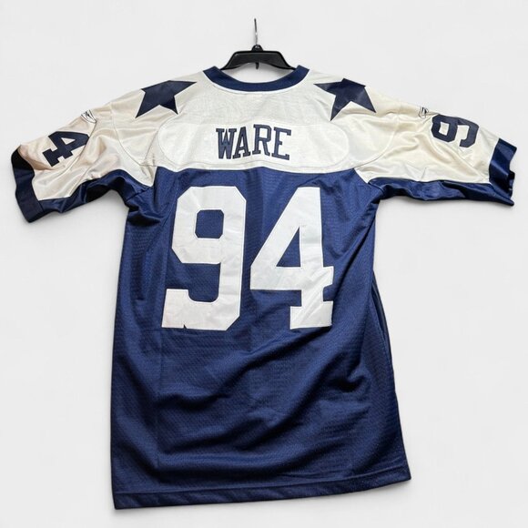 Reebok Vintage NFL Throwback Cowboys Jersey Ware #94 Blue/White L - Picture 5 of 11